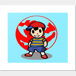 Earthbound Ness Posters and Art